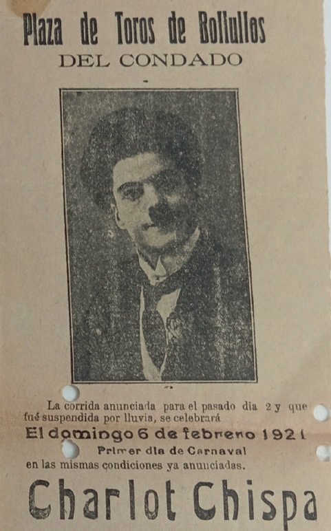 Cartel del festejo taurino por los Carnavales de 1921